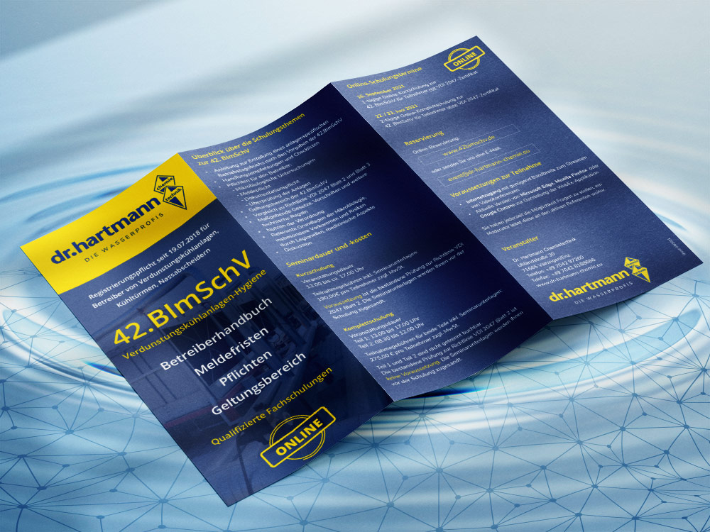 42. BlmSchV Schulungen Dr. Hartmann Chemietechnik Flyer